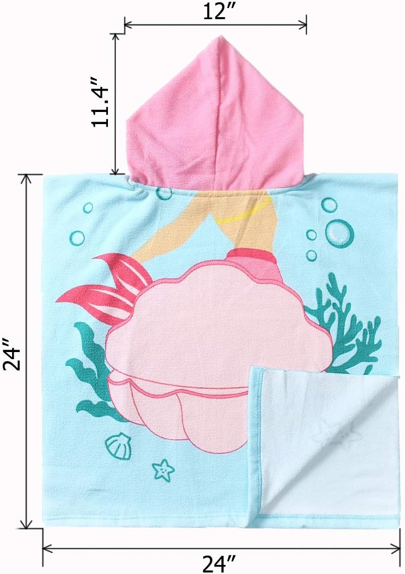 NovForth Toddler Hooded Beach Towel Poncho