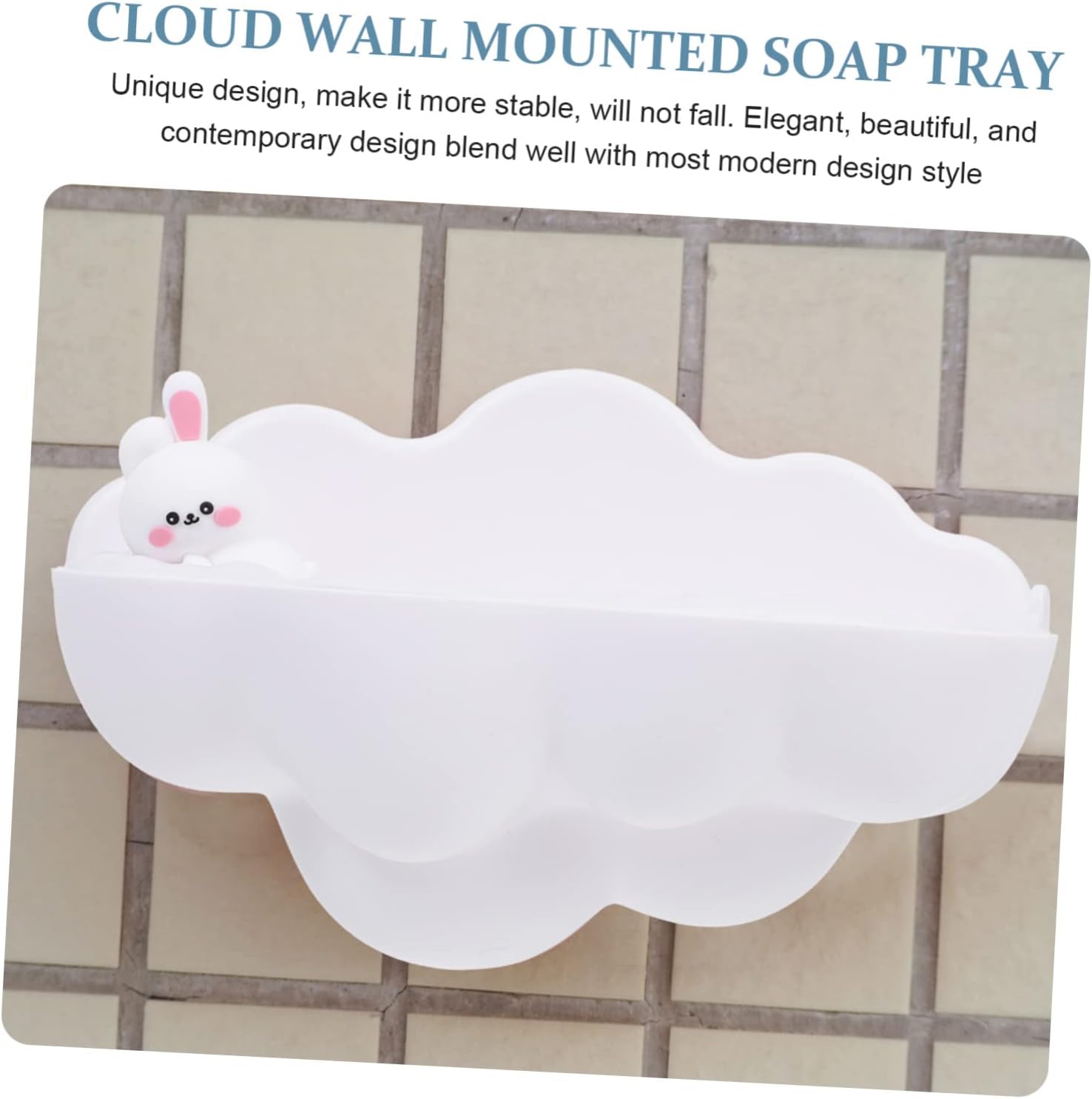 LIFKOME Non-Slip Bath Wall Soap Dish for Boys and Girls