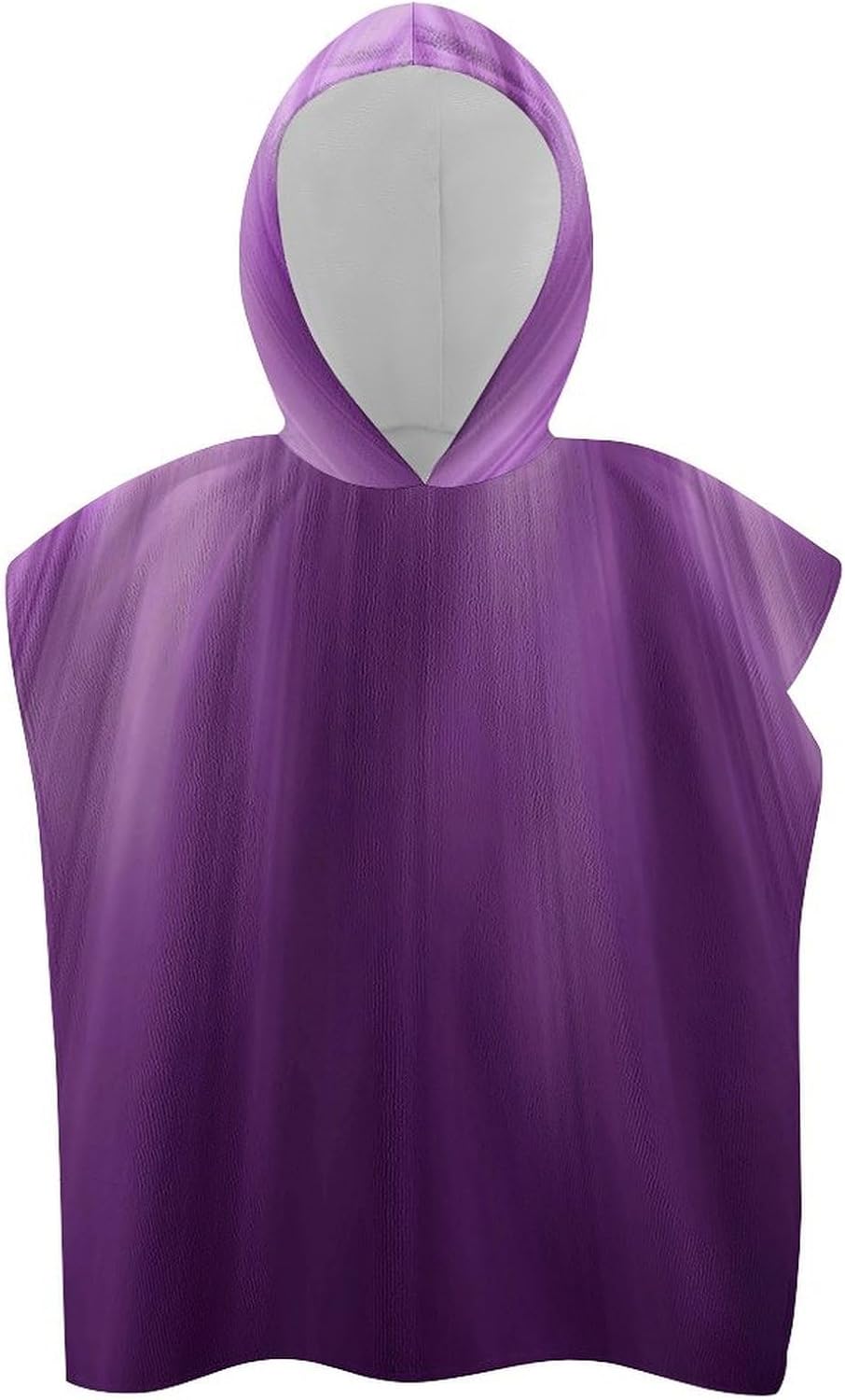 Kids Hooded Bath Towel Purple with Light Print