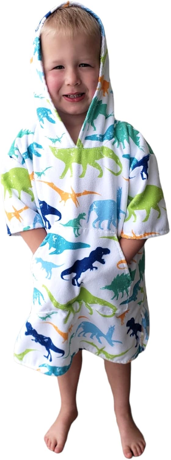 Dinosaurs Hooded Towel for Kids Small