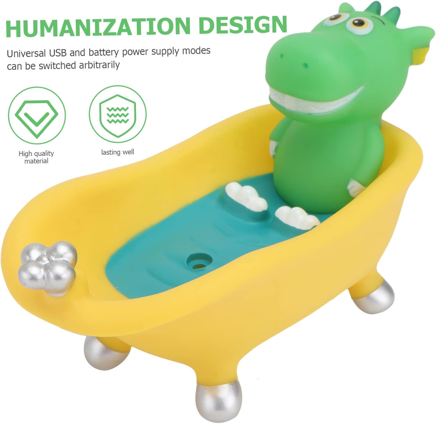 Luxshiny Dinosaur Soap Dish for Kids