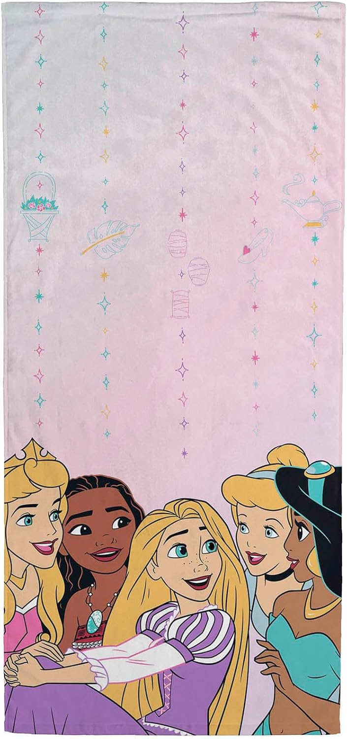 Jay Franco Disney Princess Kids Bath Towel - 28x58 Inch 100 Cotton