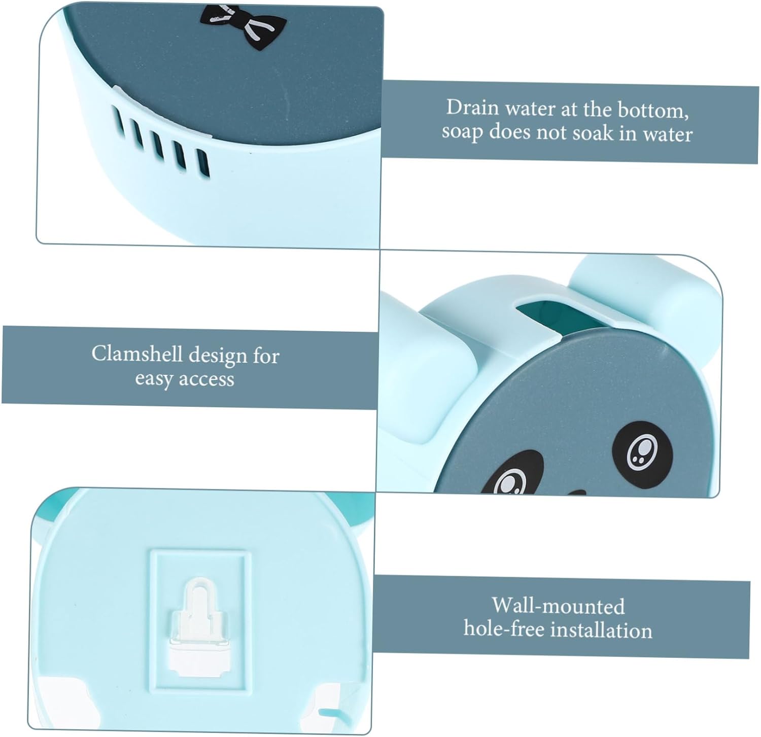 Zerodeko Cartoon Soap Holder for Bathroom