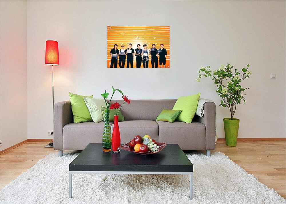 BTS Lineup K-Pop Band Poster 36x24