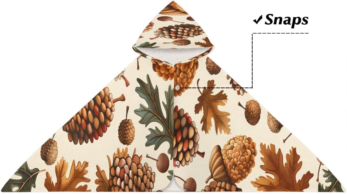 Pine Cone Border Kids Bath Towel 24x50 Inch