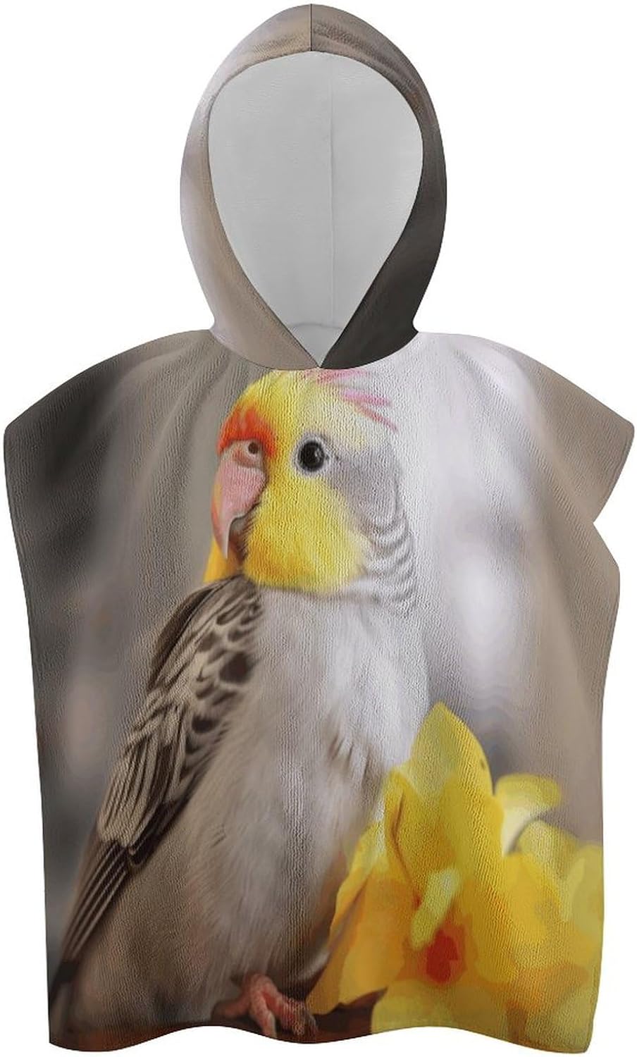 Cute Cockatiel Kids Hooded Bath Towel
