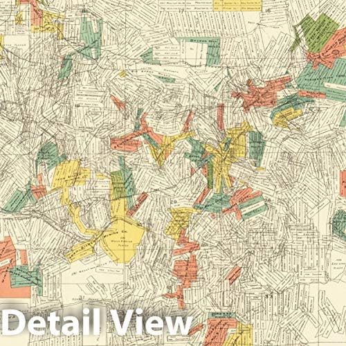 Historic Map Leadville Mining District 1901 Wall Art 44x54