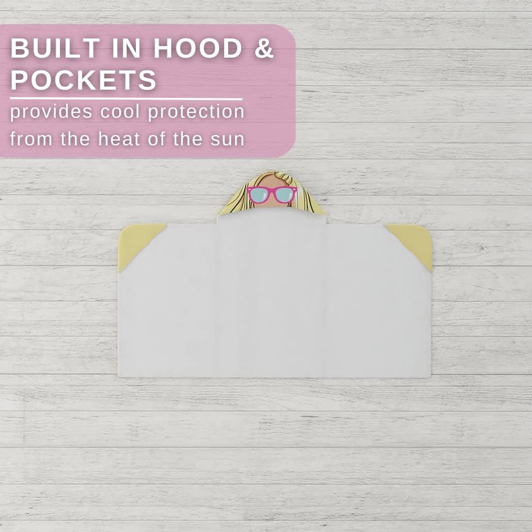 Barbie Hooded Bath Towel Wrap 24x50 by Franco Kids