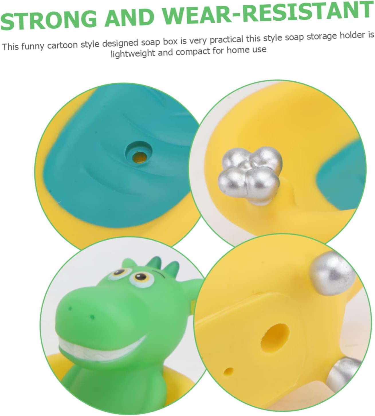 BESTYASH Cartoon Dinosaur Soap Dish for Kids