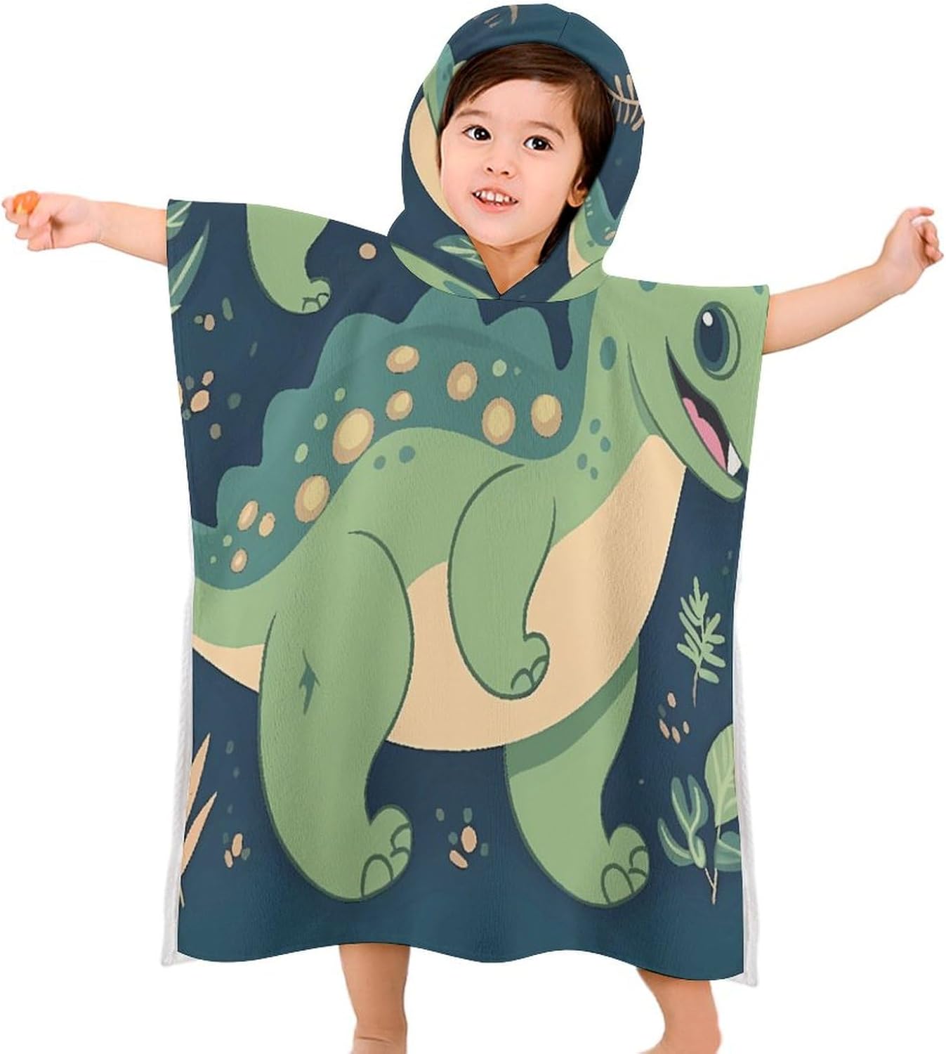 Cute Dinosaur Kids Hooded Bath Towel