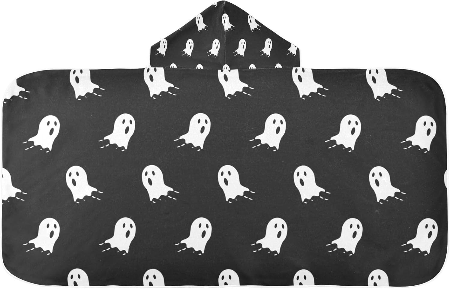 Halloween Ghost Kids Hooded Bath Towel for Boys Girls
