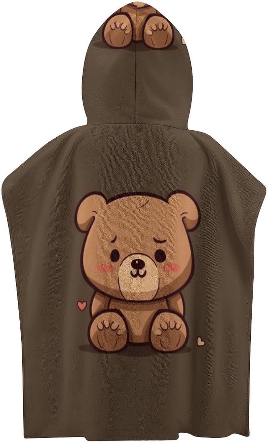 Kids Hooded Bath Towel with Cute Bear Design