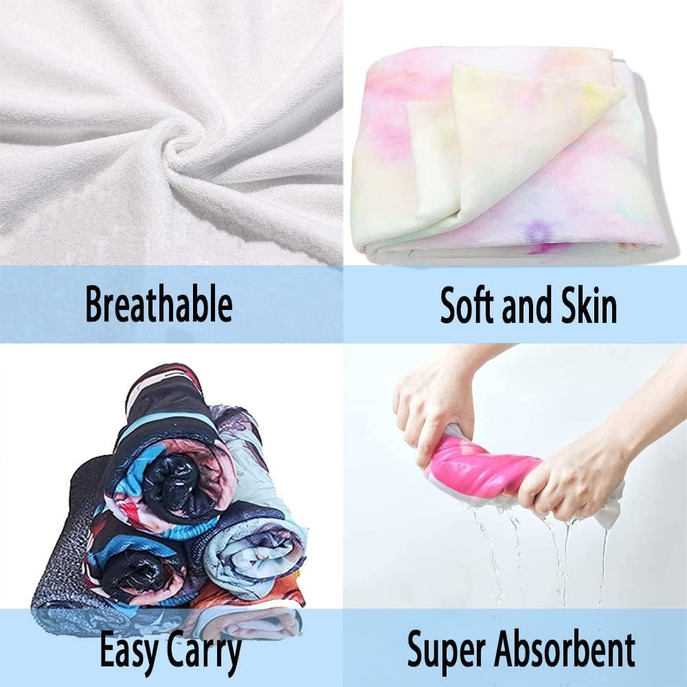 Kaylz Microfiber Surf Poncho Hooded Beach Towel for Kids and Adults
