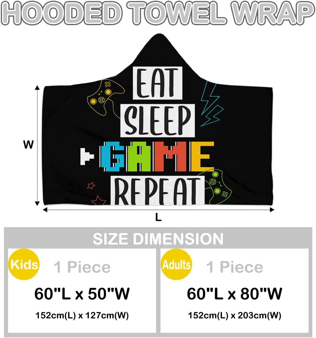 Sleepwish Gamepad Beach Towel with Hood