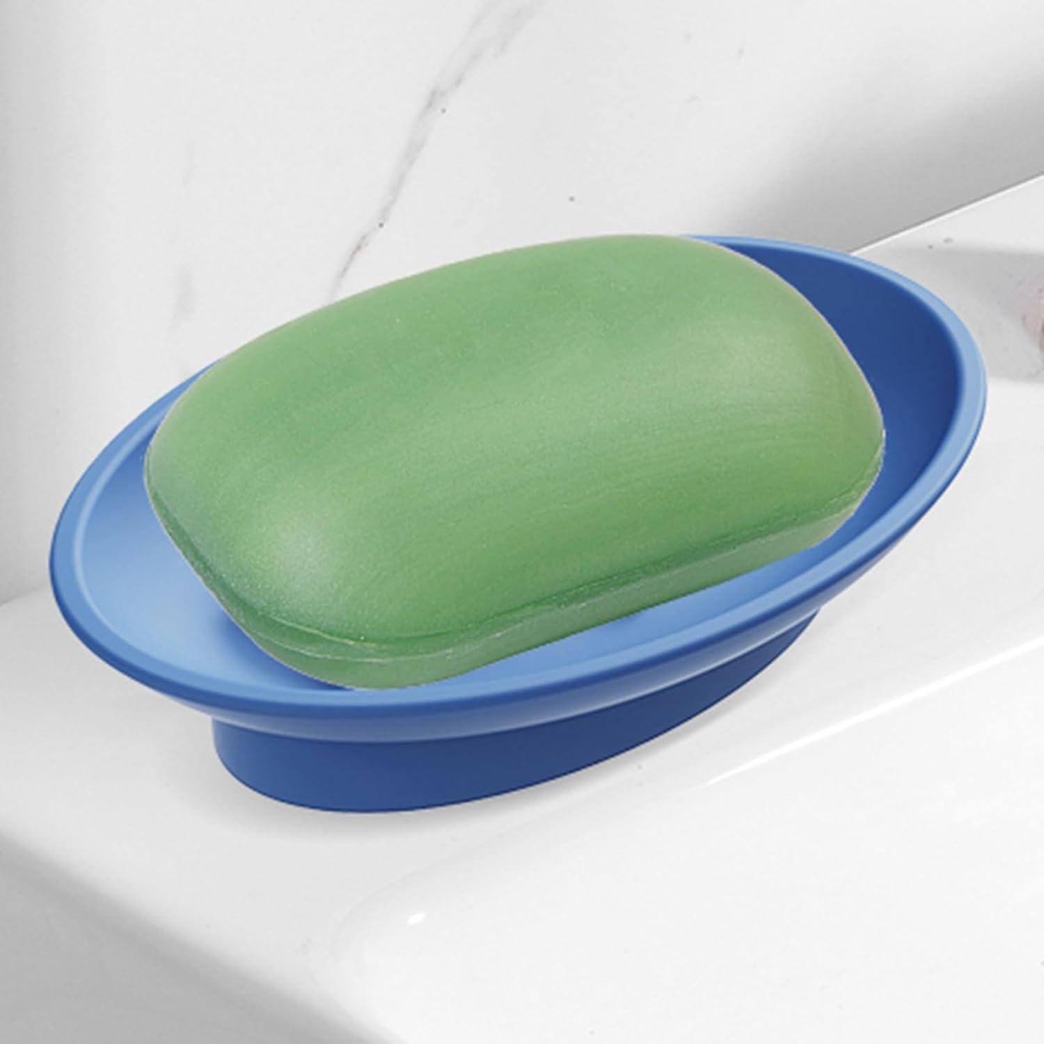 Silicone Soap Dish for Shower Bar Holder Tray with Drainage