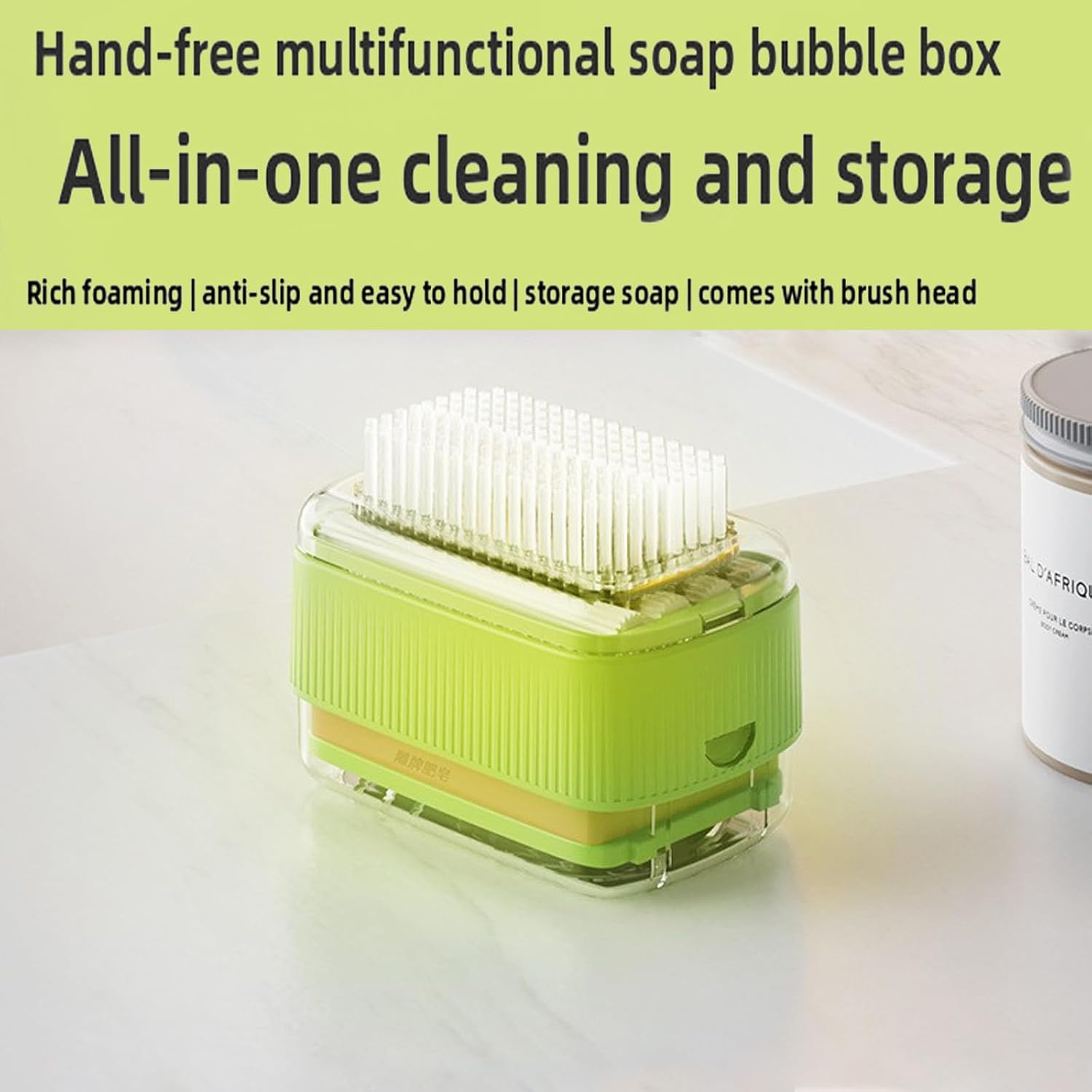 Portable Foaming Soap Dispenser with Storage Tray