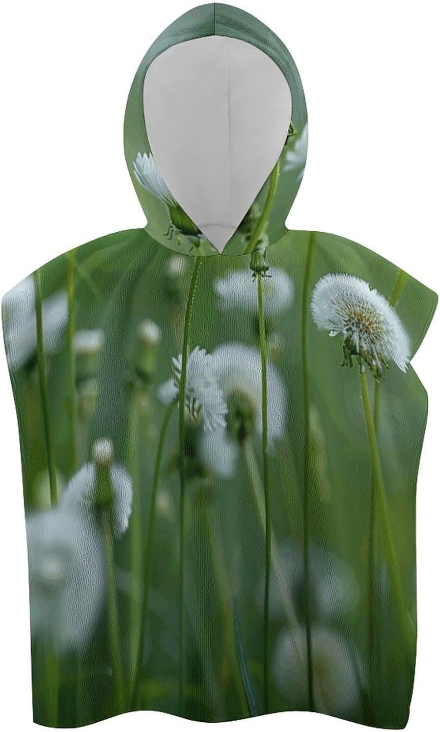 Kids Bath Towel with Dandelions Print Hoodie