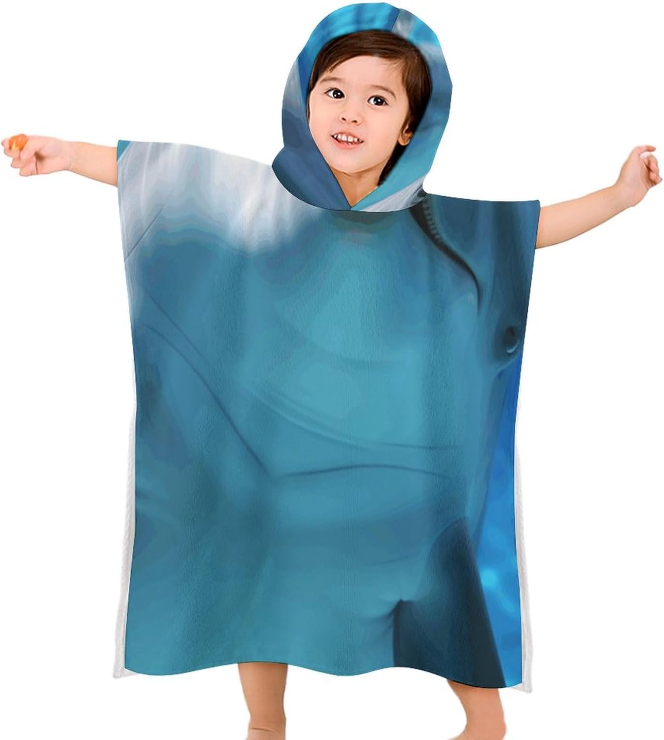Kids Bath Towel with Dolphin Design