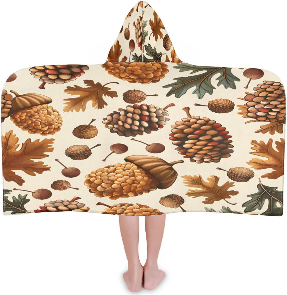 Pine Cone Border Kids Bath Towel 24x50 Inch