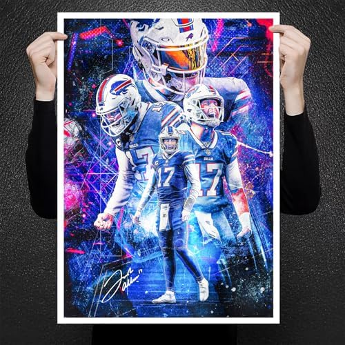 PixelTide Josh Allen Poster Unframed 12x18 Inches