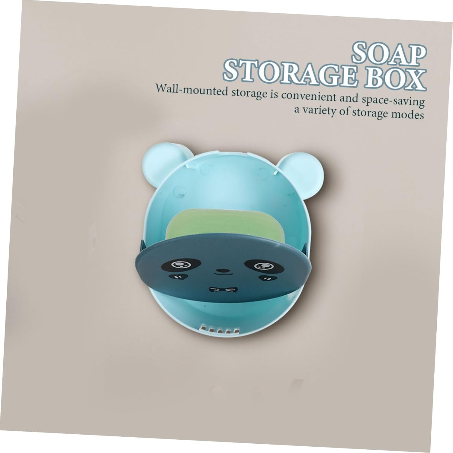 Stylish Wall-Mounted Cartoon Soap Holder for Bathroom