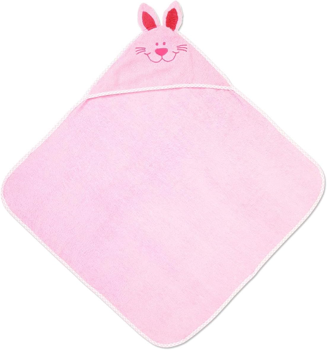 Lillian Vernon Pink Bunny Hooded Towel for Baby - 100 Cotton