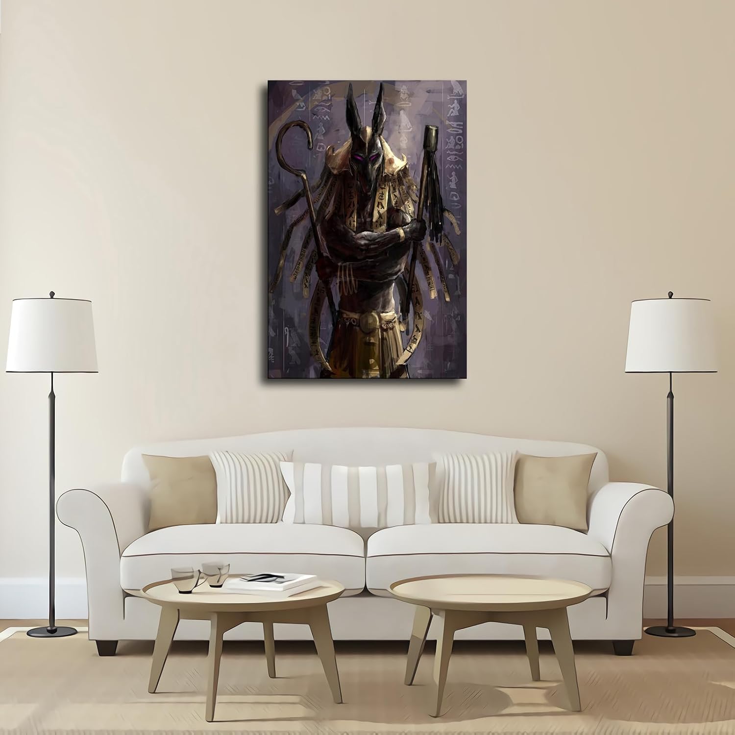 Egyptian God Seth HD Art Poster Canvas Wall Art 12x18inch