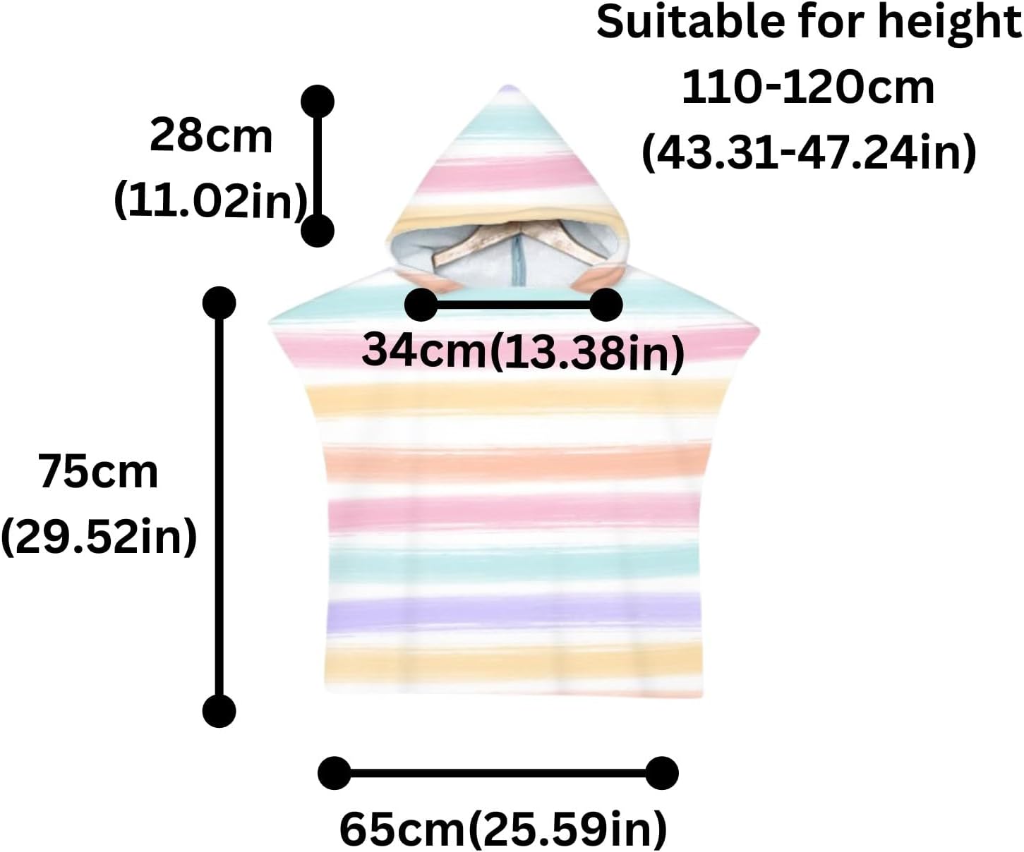 Kaylz Microfiber Surf Poncho Hooded Beach Towel for Kids and Adults