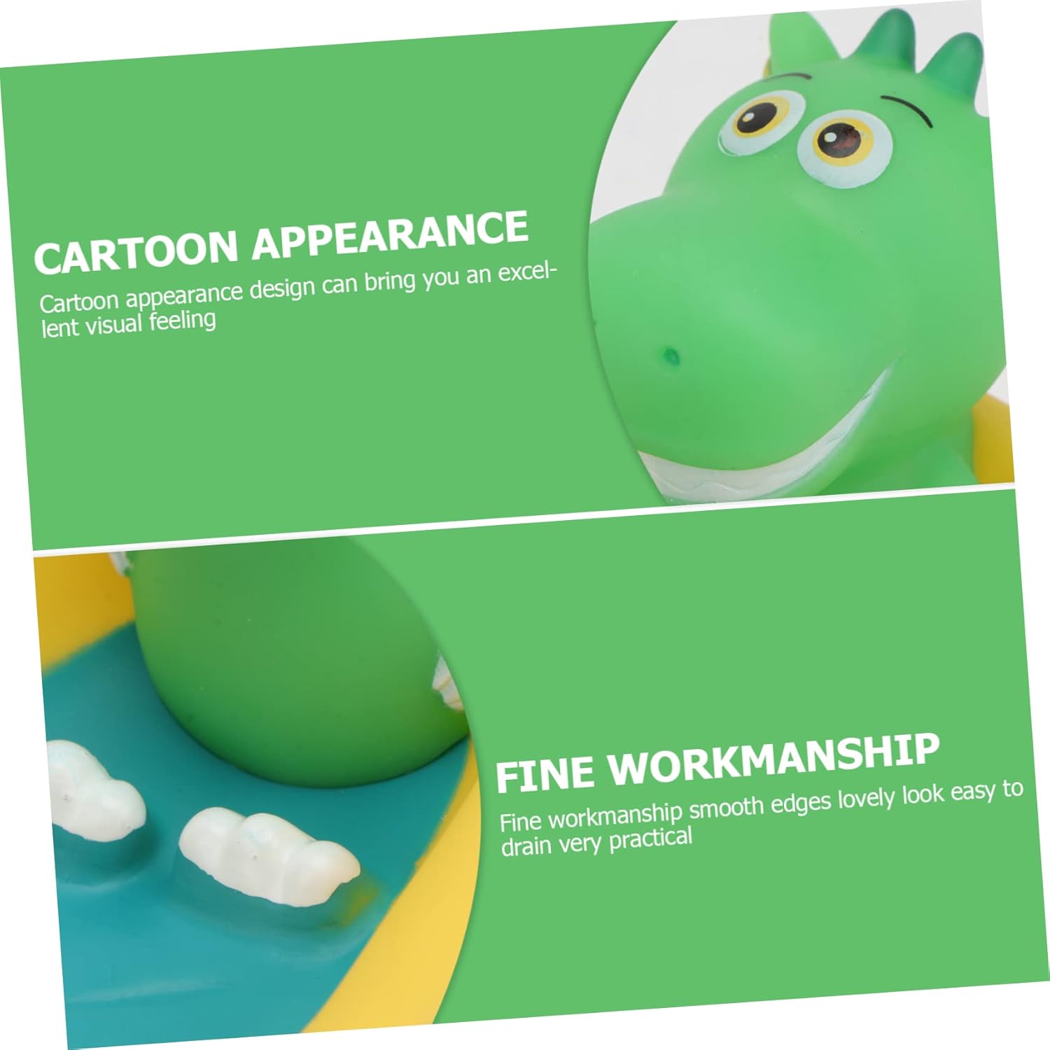 BESTYASH Cartoon Dinosaur Soap Dish for Kids