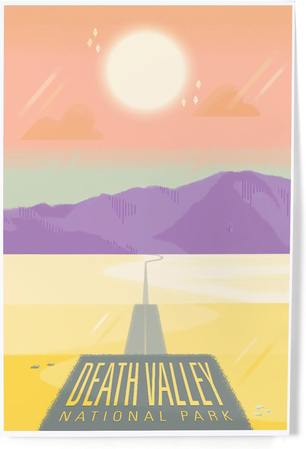 Lantern Press 8x12 Art Print Death Valley National Park