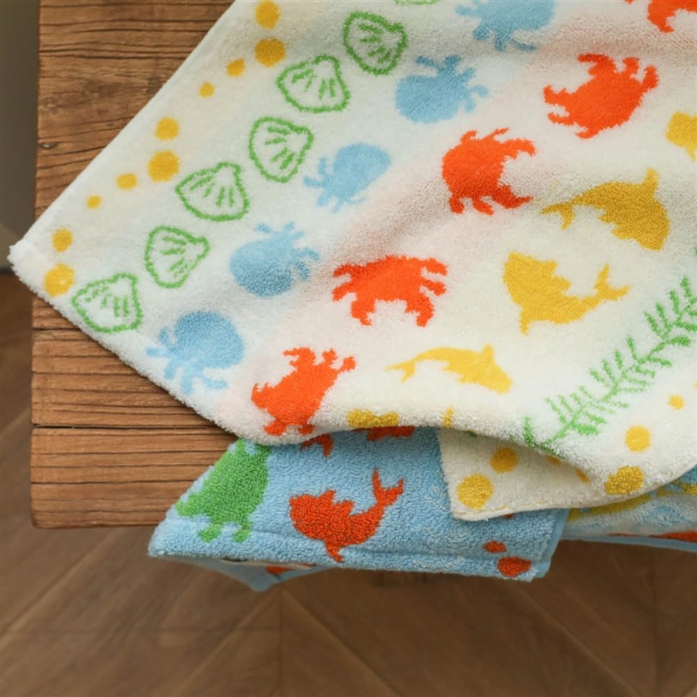 LilRoot Sea Animals Bath Towels Set - 3 Pack