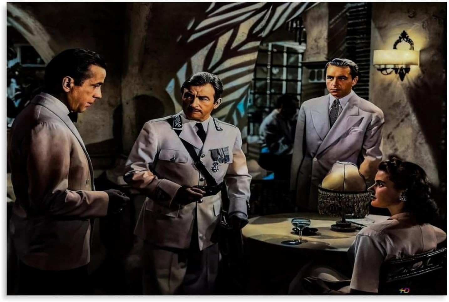 Casablanca Movie Poster Canvas Wall Art 18x12inch 1