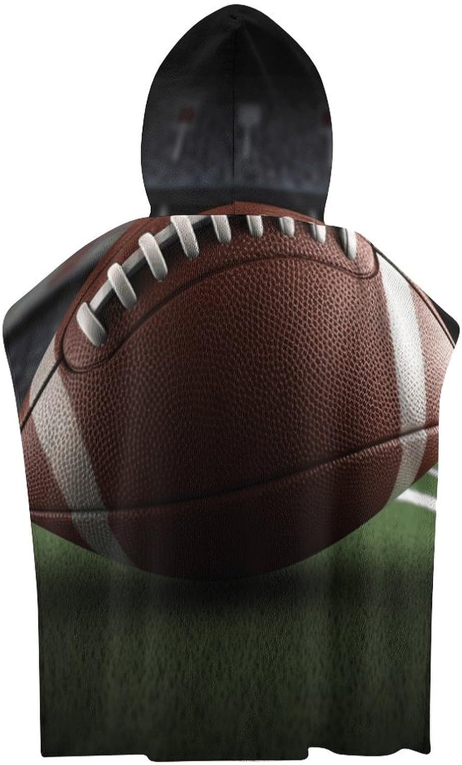 Kids Bath Towel with American Football Print