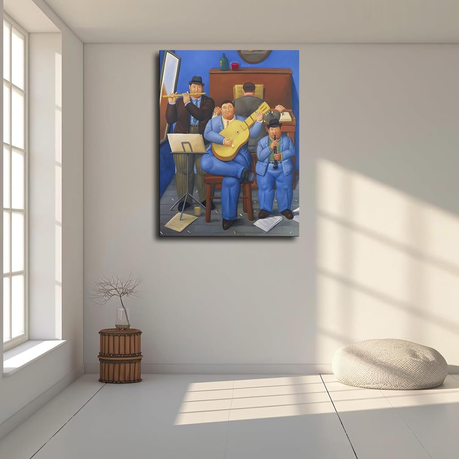 Fernando Botero Musicians Poster Canvas Wall Art