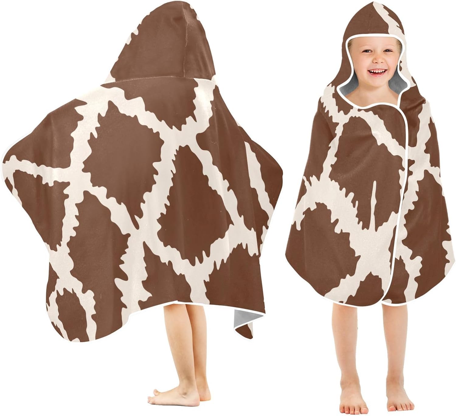 Susiyo Kids Hooded Bath Towel Giraffe Skin 235x50 Inch