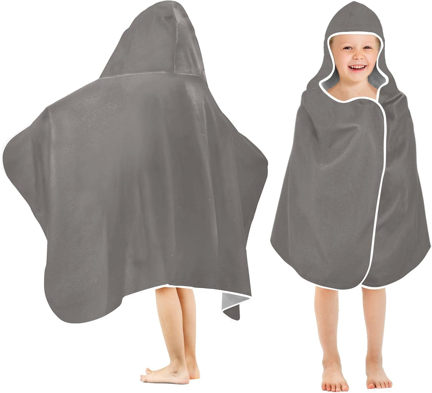 CHIFIGNO Iron Gray Quick-Dry Kids Bath Towels 50x235in