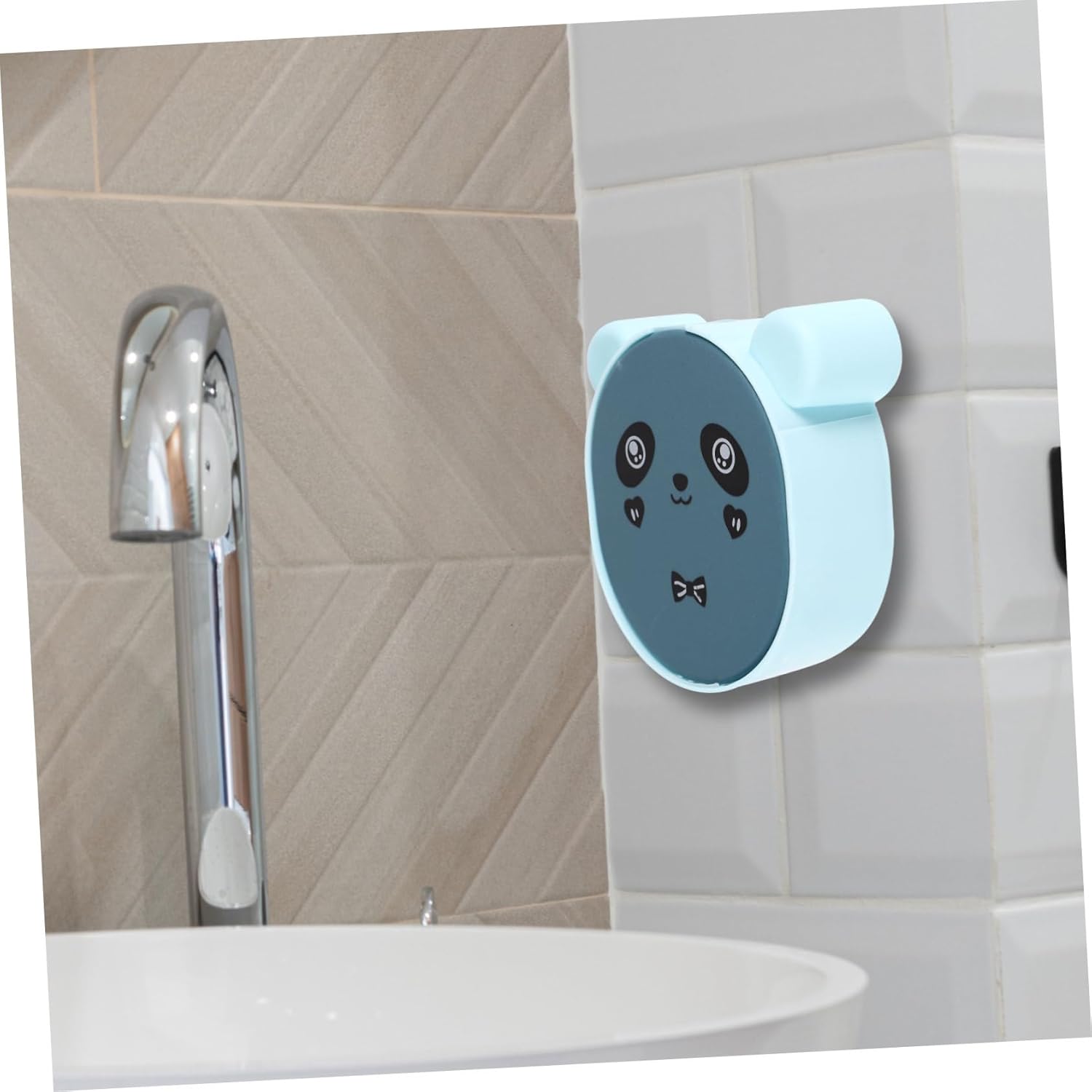 Cabilock Cartoon Soap Holder Wall Mounted with Drain Design