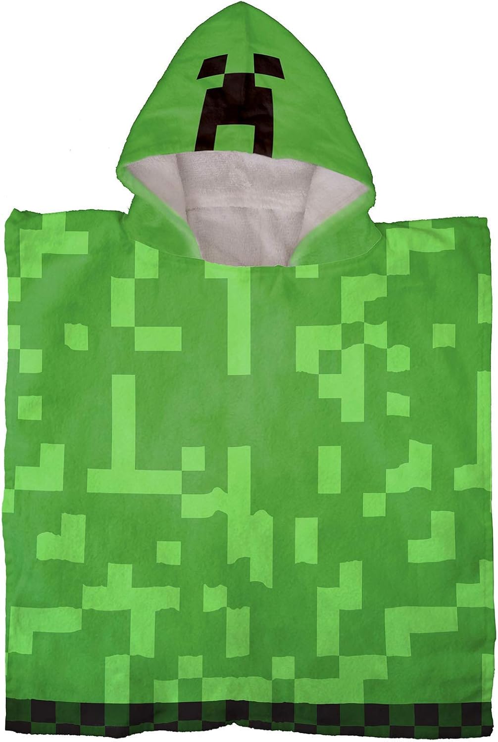 Jay Franco Minecraft Creeper Kids Bath Hooded Poncho