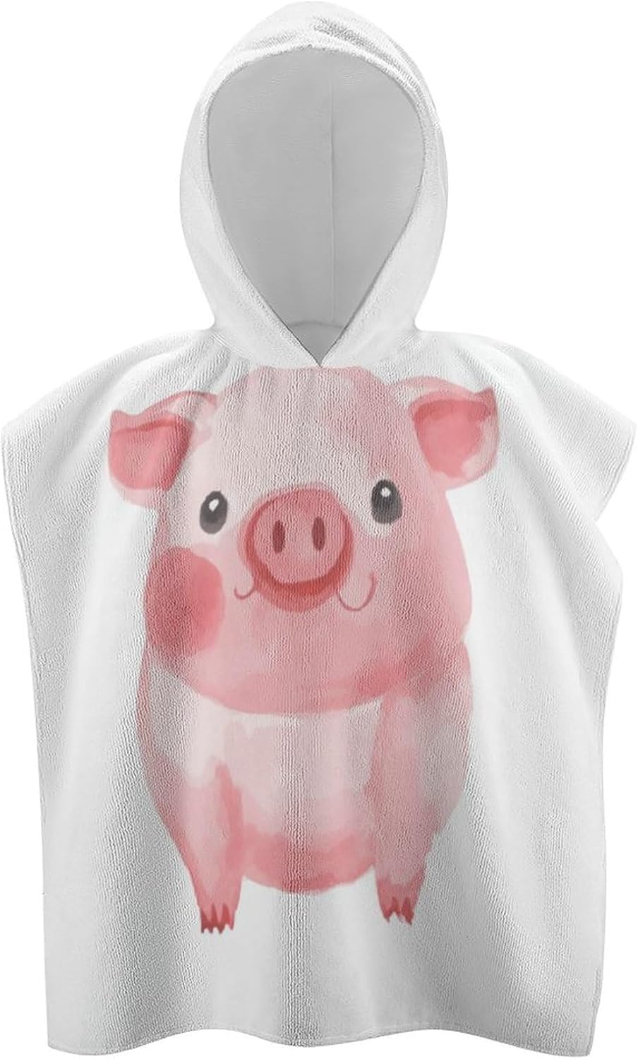 Kids Hooded Towel with Pig Print for Boys Girls
