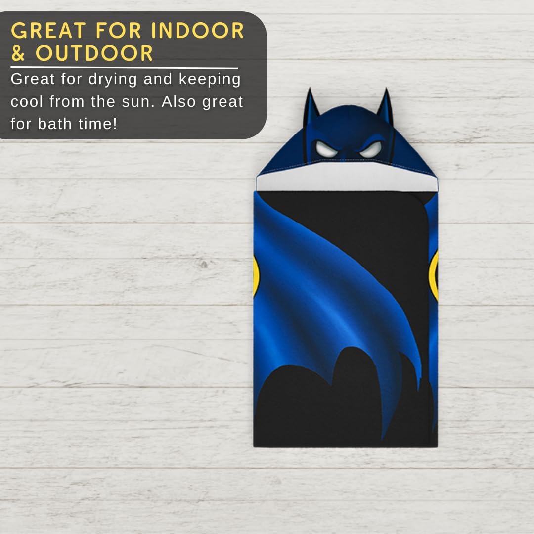 Batman Kids Hooded Bath Towel Wrap 24x50