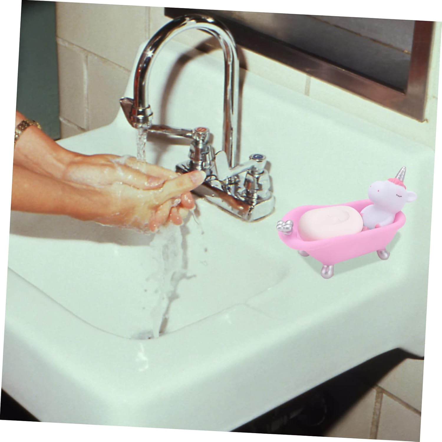 Adorable Unicorn Cartoon Soap Holder for Bathroom