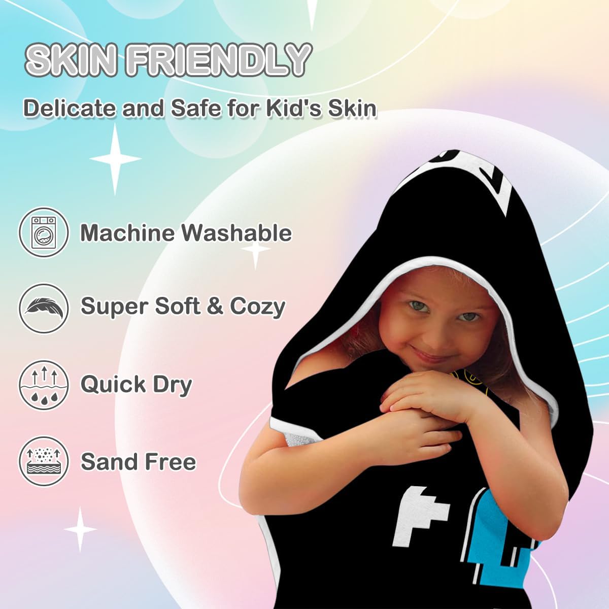 Sleepwish Gamepad Beach Towel with Hood