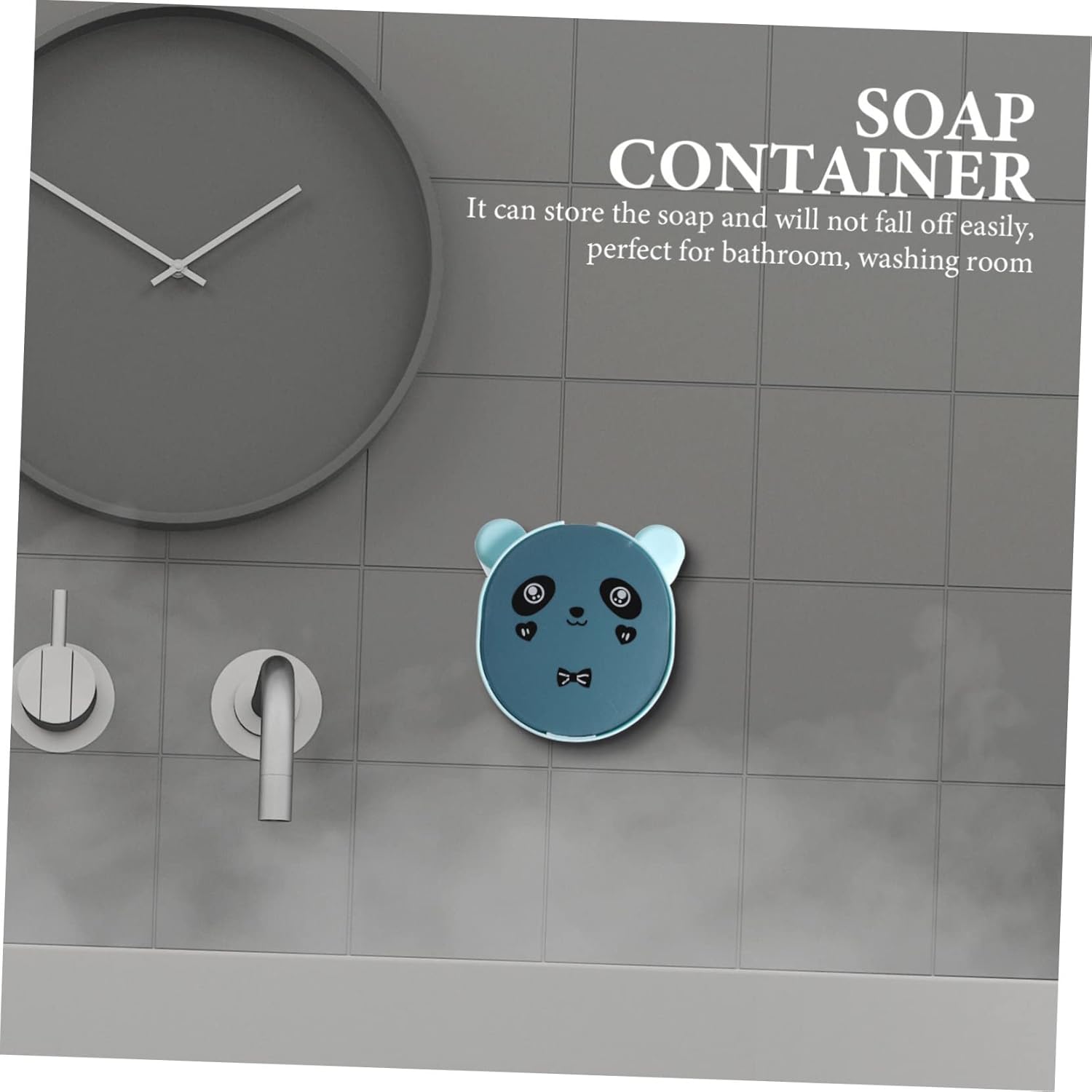 Stylish Wall-Mounted Cartoon Soap Holder for Bathroom