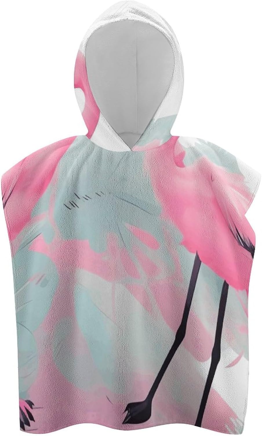 Love Flamingo Kids Hooded Bath Towel