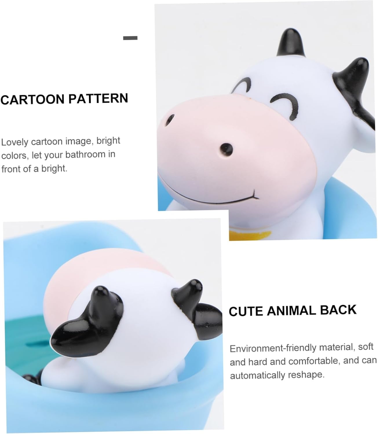 Wakauto Cartoon Animal Soap Holder for Bathroom