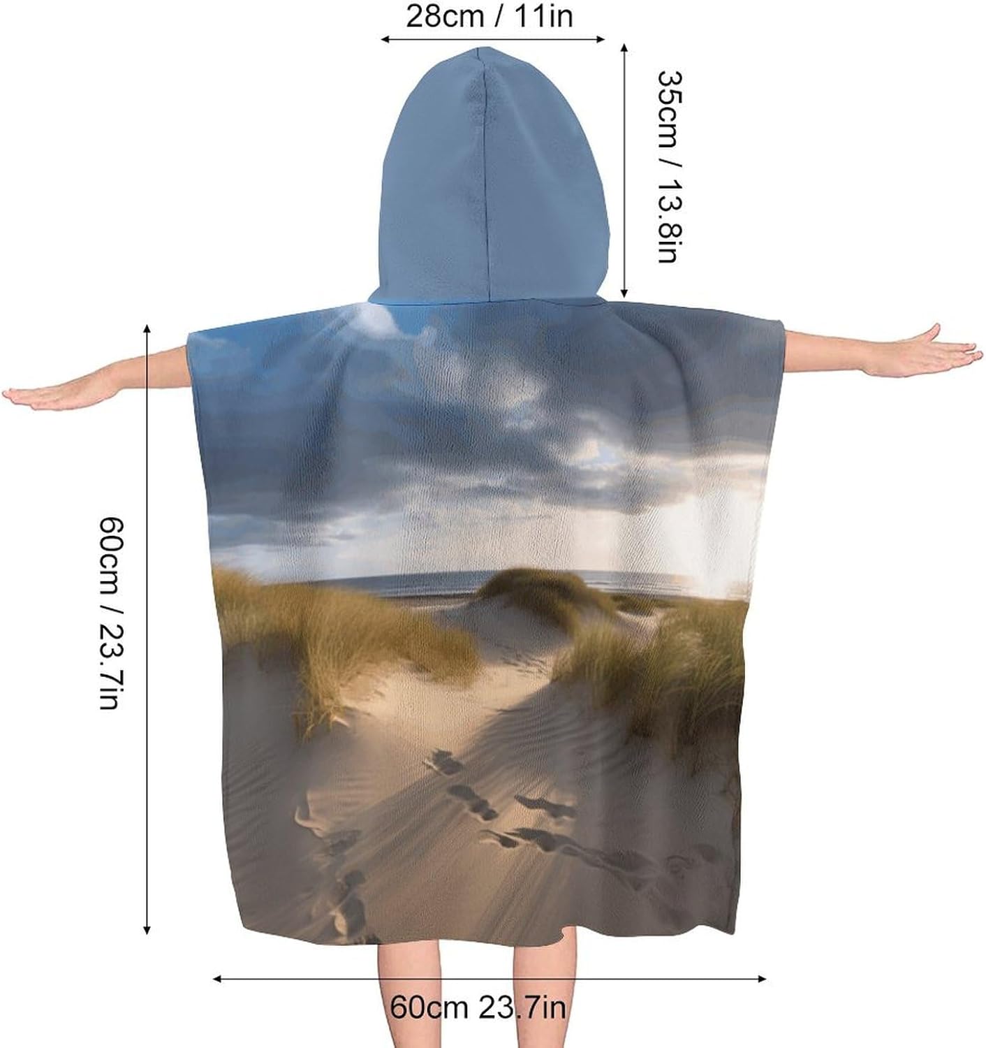 YTDRZ Kids Hooded Beach Towel with Hood