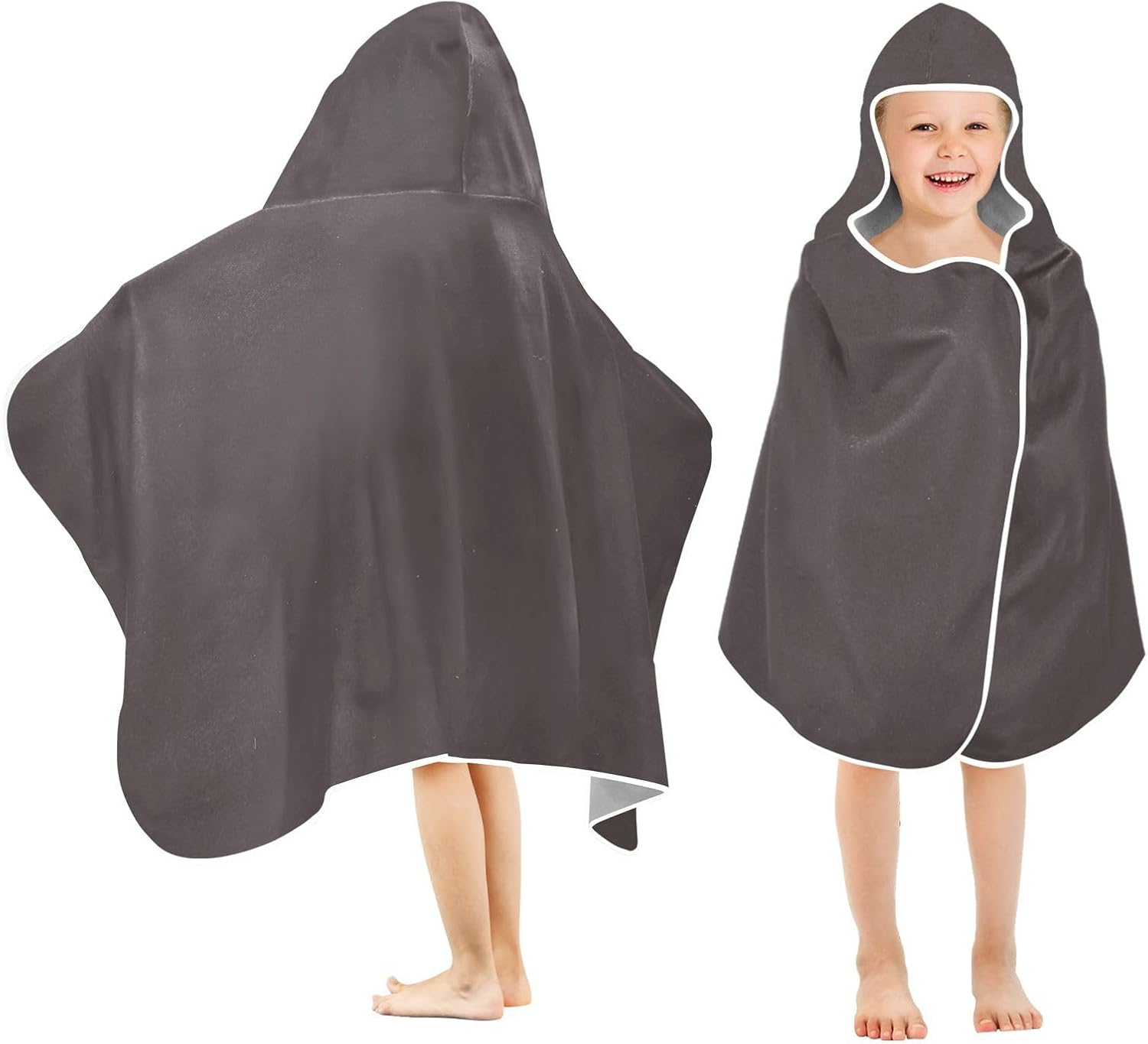 Xigua Coffee Color Kids Hooded Towel