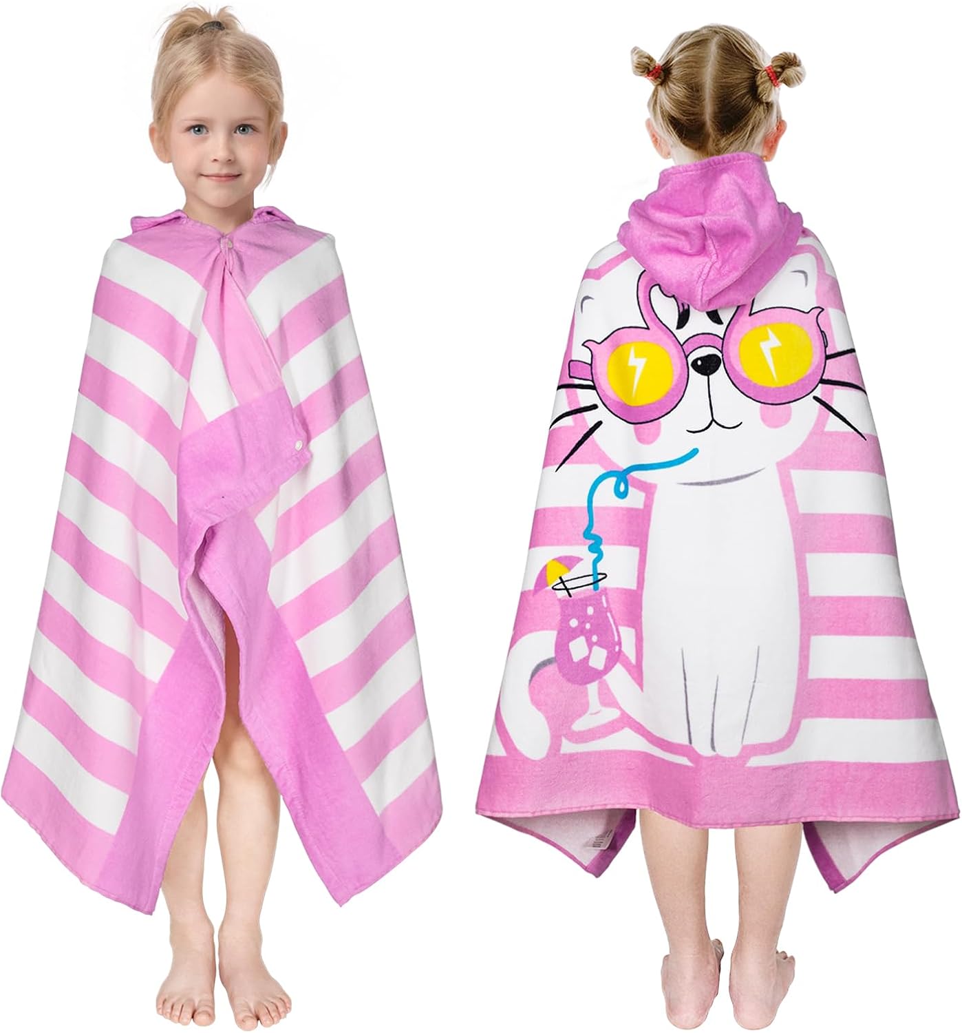 Growell Kids Hooded Bath Towel - Soft Thick Cotton 30x50