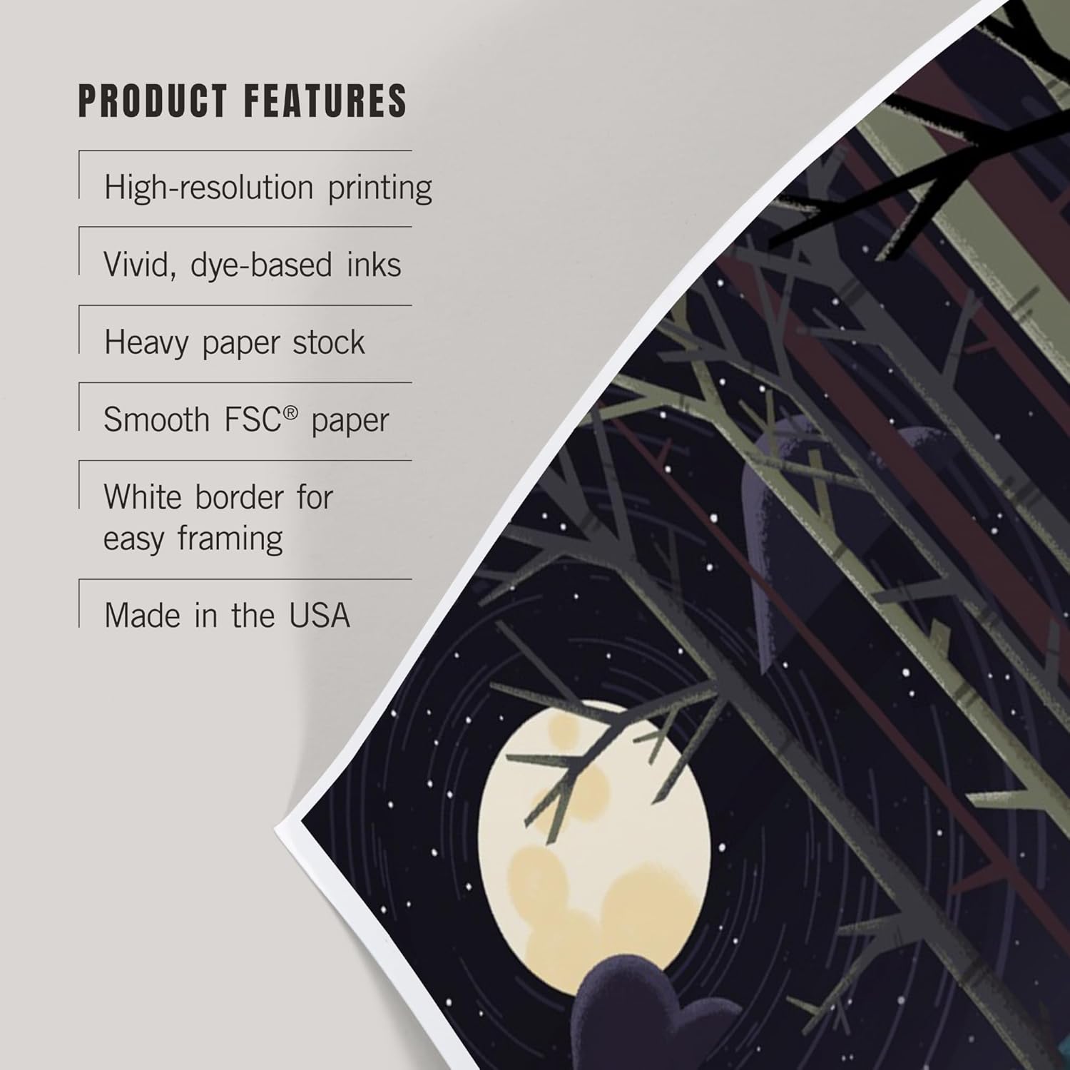 Lantern Press 8x12 Art Print White Mountains Camping