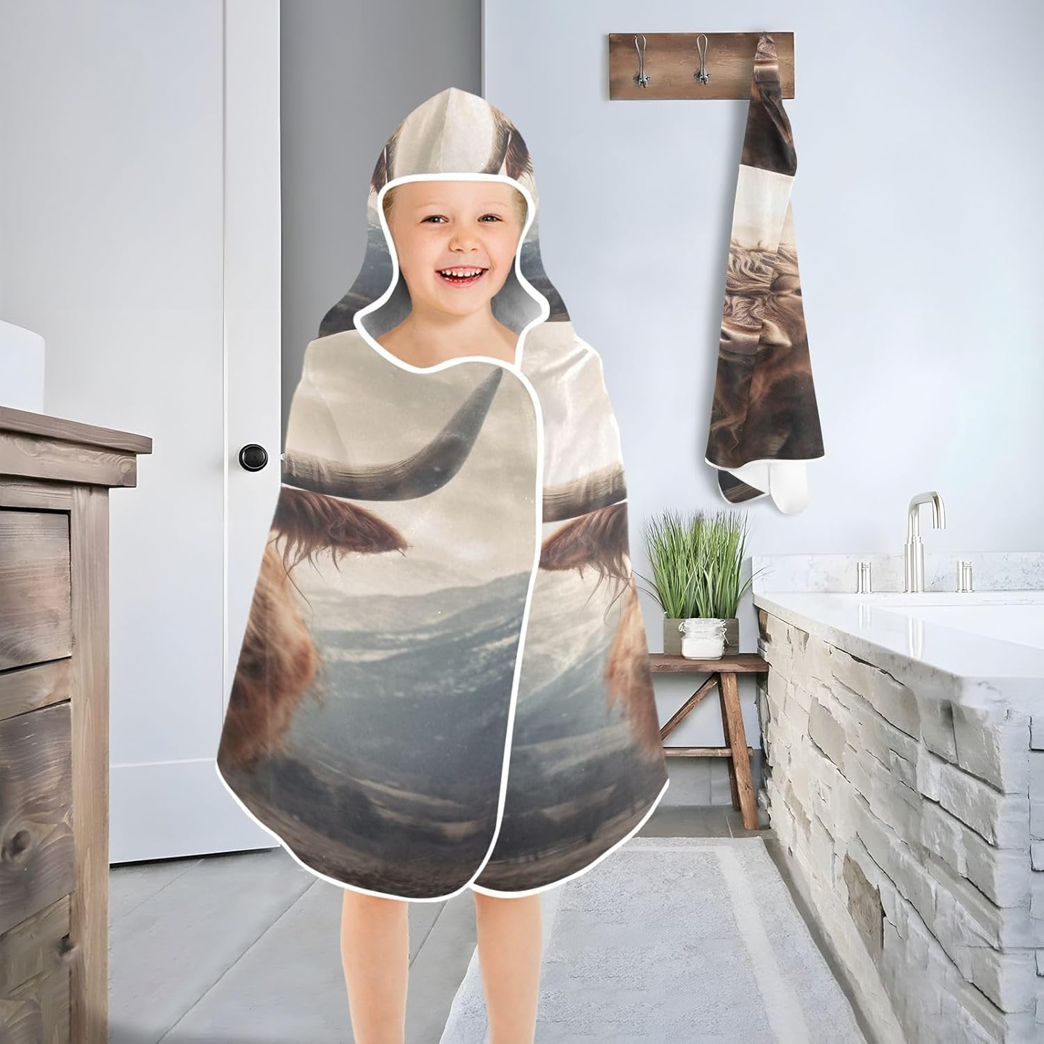 Kigai Hooded Towel for Kids - Soft and Reusable